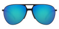 Matte Black / Light Green Mirrored Blue