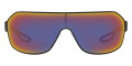 Black Rubber / Dark Gray Mirrored Blue / Red