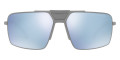 Gray / Green Mirrored Silver