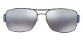 Gunmetal Rubber / Polarized Gray Mirrored Gradient Silver
