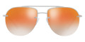 Gunmetal / Gray Mirrored Rose Gold Gradient Orange