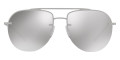 Silver Rubber / Light Gray Mirrored Silver