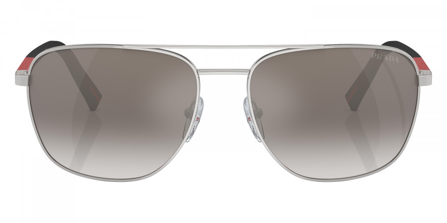 Prada Linea Rossa PS 54ZS 1BC02M 60 - Silver/Rubbered Black