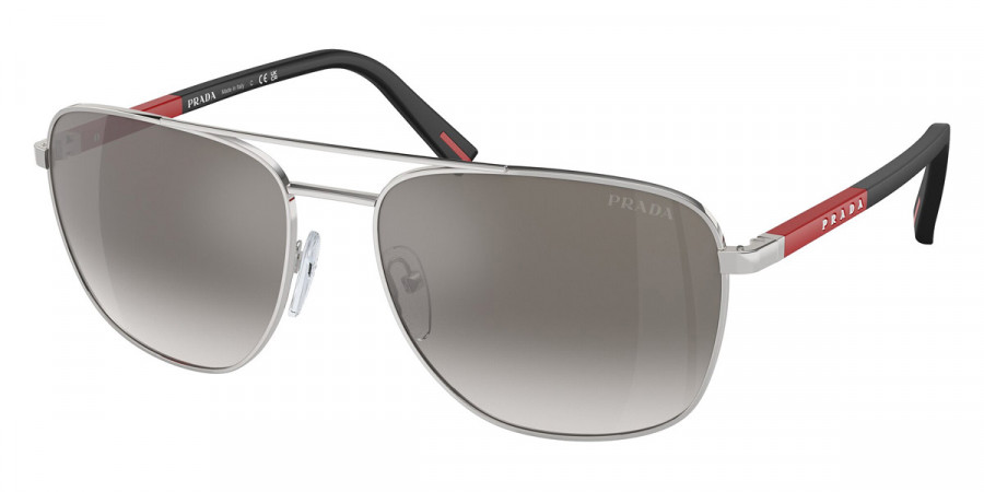 Color: Silver/Rubbered Black (1BC02M) - Prada Linea Rossa PS54ZS1BC02M60
