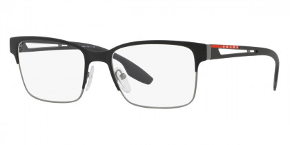 Color: Black Rubber/Gunmetal Rubber (6BJ1O1) - Prada PS55IV6BJ1O155