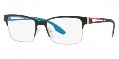 Color: Matte Black/Matte Silver (YTI1O1) - Prada PS55IVYTI1O153