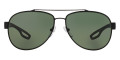 Black Rubber / Polarized Green