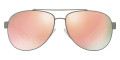 Gunmetal Rubber / Light Brown Mirrored Pink