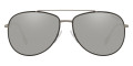 Black Rubber / Gunmetal / Light Gray Mirrored Silver