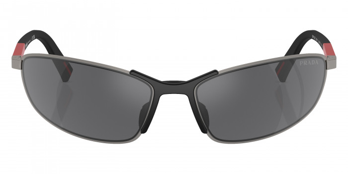 Prada Linea Rossa PS 55ZS 5AV07G 60 - Gunmetal/Rubbered Black