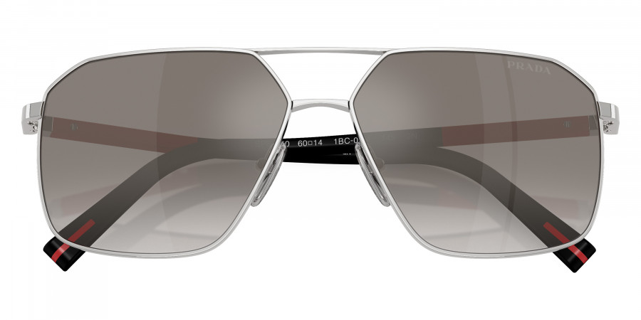 Color: Silver/Black Rubber (1BC02M) - Prada Linea Rossa PSA50S1BC02M60