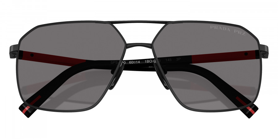 Color: Matte Black/Black Rubber (1BO02G) - Prada Linea Rossa PSA50S1BO02G60