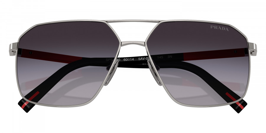 Color: Gunmetal/Black Rubber (5AV09U) - Prada Linea Rossa PSA50S5AV09U60