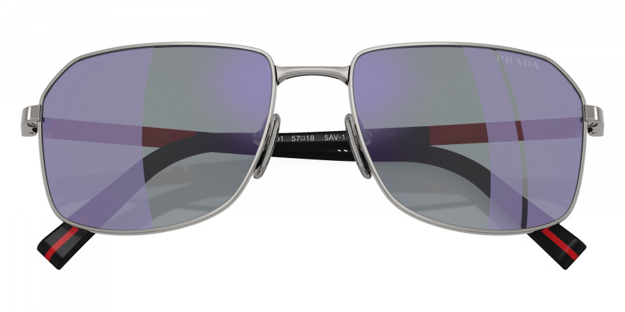 Color: Gunmetal/Black Rubbered (5AV10J) - Prada Linea Rossa PSA51S5AV10J57