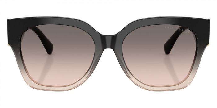 RALPH LAUREN™ RL8221 The Overszed Ricky 60223B 55 - Shiny Gradient Black/Transparent Beige