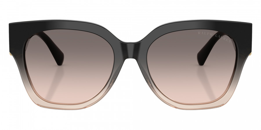 RALPH LAUREN™ RL8221 The Overszed Ricky 60223B 55 - Shiny Gradient Black/Transparent Beige