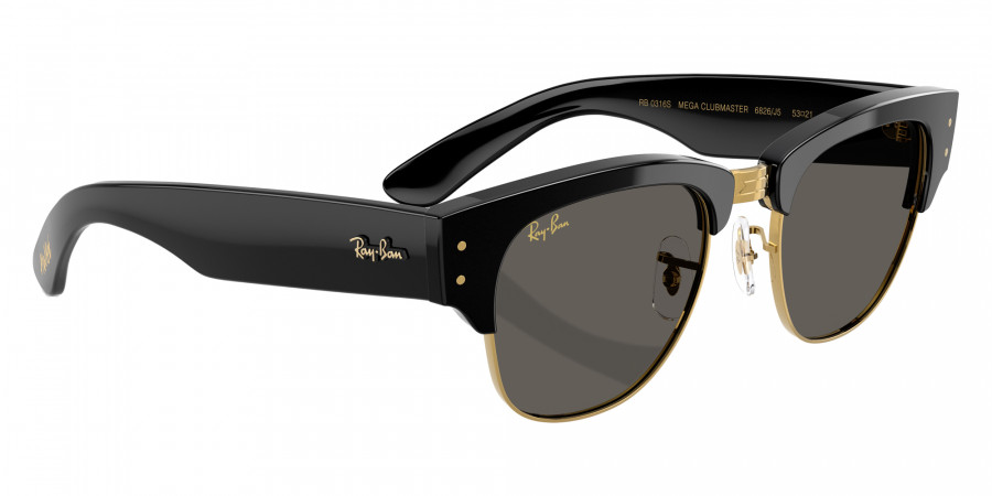 Color: Black/Black on Gold (6826J5) - Ray-Ban RB0316S6826J550