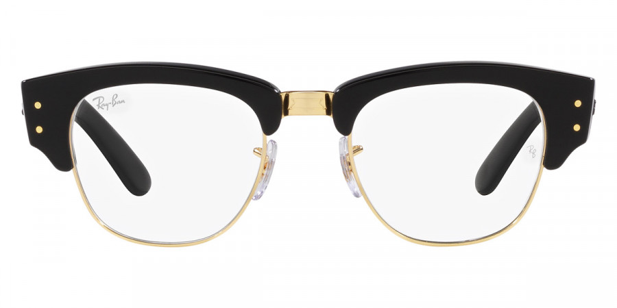 Ray Ban Mega Clubmaster RB0316S 901 GG 53 Black on Gold Sunglasses