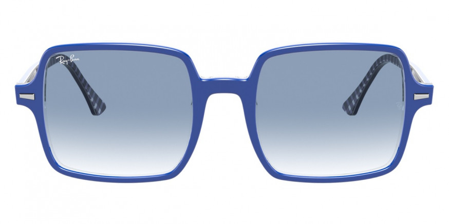 Ray-Ban™ Square Ii RB1973 13193F 53 - Blue On Vichy Blue/White