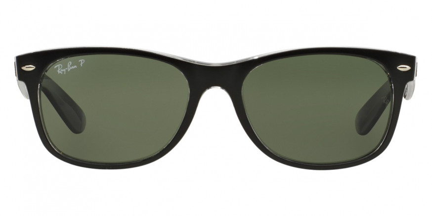 Ray-Ban™ New Wayfarer RB2132 605258 55 - Black On Transparent