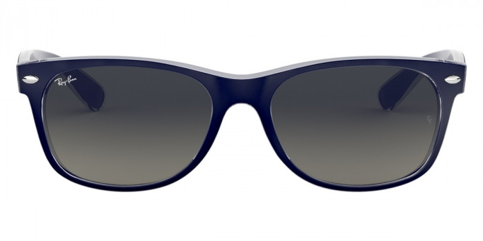 Ray-Ban™ New Wayfarer RB2132 605371 52 - Matte Blue On Transparent