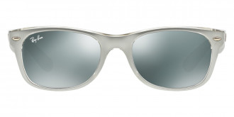Color: Top Brushed Silver on Transparent (614440) - Ray-Ban RB213261444052