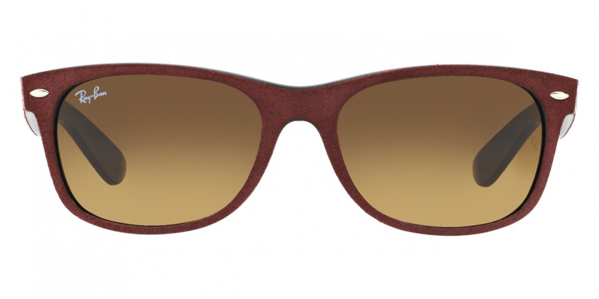 Ray-Ban™ New Wayfarer RB2132 624085 52 - Black/Top Bordo' Alcantara