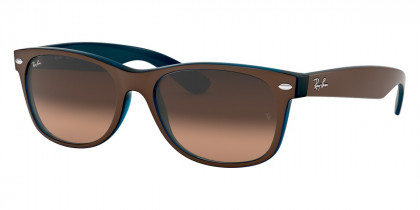 Color: Matte Chocolate on Opaline Blue (6310A5) - Ray-Ban RB21326310A555