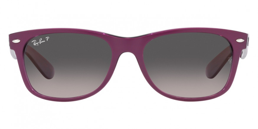 Ray-Ban™ New Wayfarer RB2132 6606M3 52 - Matte Violet on Transparent Violet