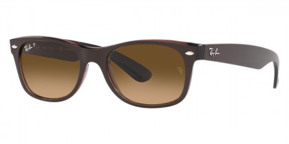Color: Matte Brown on Transparent Brown (6608M2) - Ray-Ban RB21326608M255