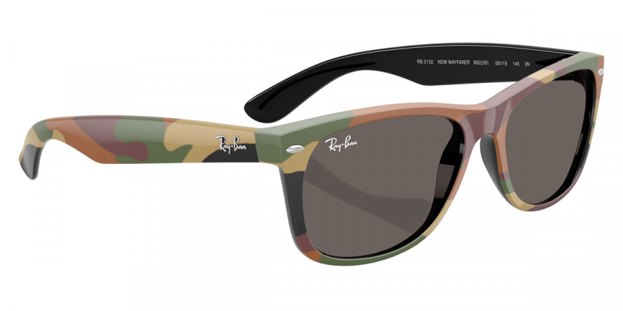 Color: Black and Green Camouflage (6822B1) - Ray-Ban RB21326822B155