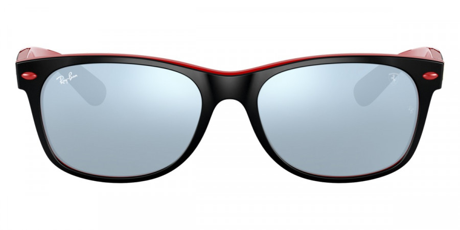 Ray-Ban™ New Wayfarer RB2132M F63830 55 - Matte Black On Red