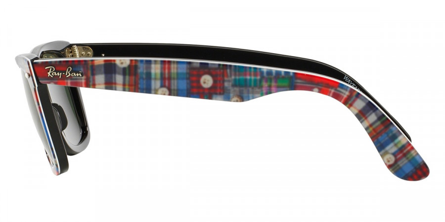 Color: Top Texture Plaid on Black (1135) - Ray-Ban RB2140113550
