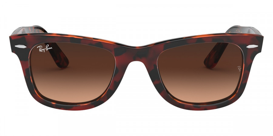 Ray-Ban™ Wayfarer RB2140 1275A5 50 - Top Transparent Red on Orange Havana