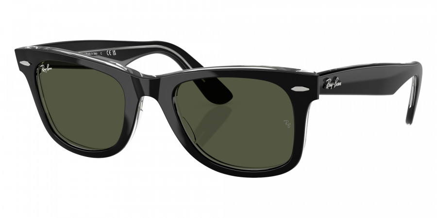 Color: Black on Transparent (129431) - Ray-Ban RB214012943150