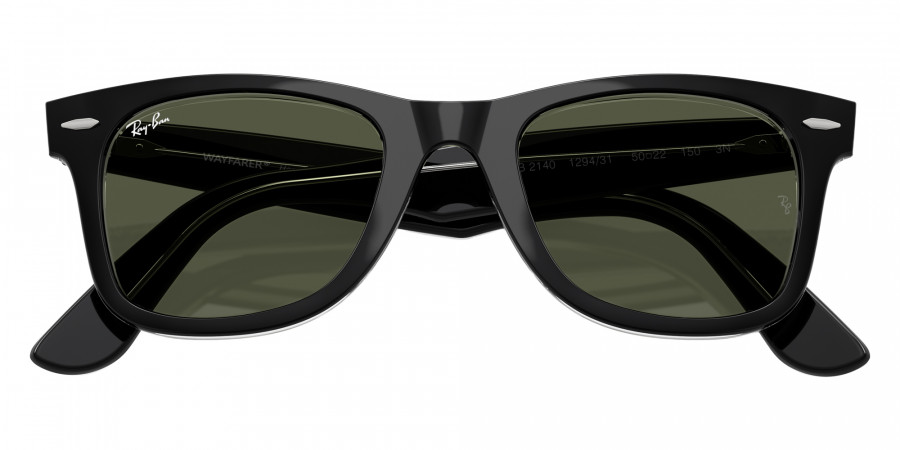 Color: Black on Transparent (129431) - Ray-Ban RB214012943150