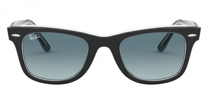 Ray-Ban™ Wayfarer RB2140 12943M 50 - Black On Transparent