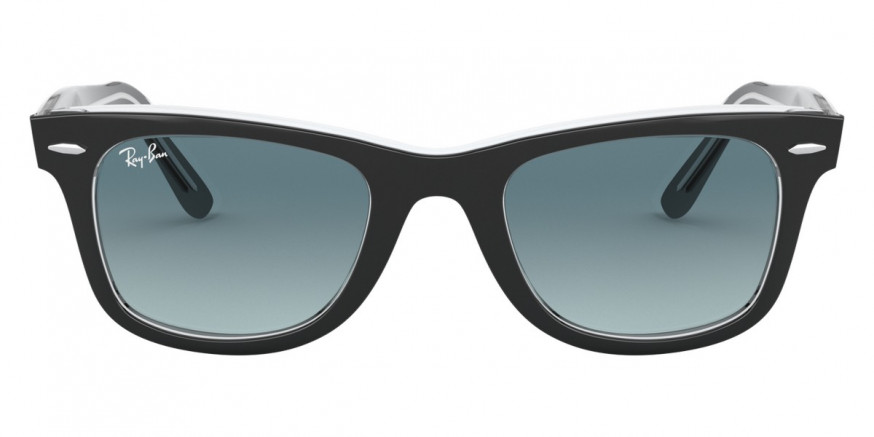 Ray-Ban™ Wayfarer RB2140 12943M 50 - Black On Transparent