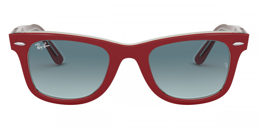 Ray-Ban™ Wayfarer RB2140 12963M 50 - Red On Transparent Gray
