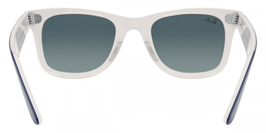 Color: Blue on White (12993M) - Ray-Ban RB214012993M50