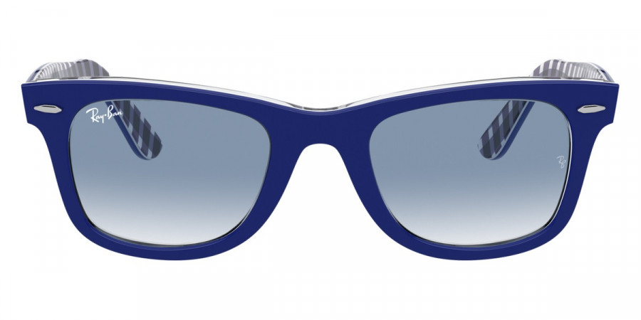 Ray-Ban™ Wayfarer RB2140 13193F 50 - Blue On Vichy Blue/White