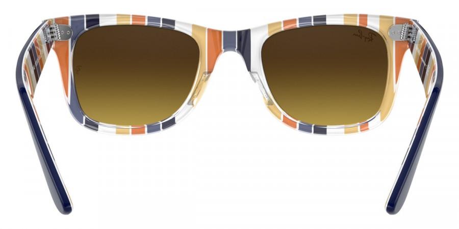 Color: Blue On Stripes Orange/Blue (132085) - Ray-Ban RB214013208550