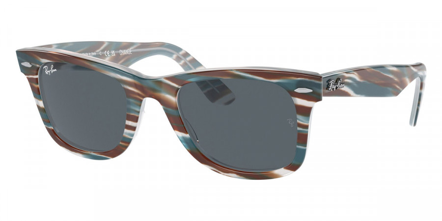 Color: Photo Striped Light Blue (1407R5) - Ray-Ban RB21401407R550