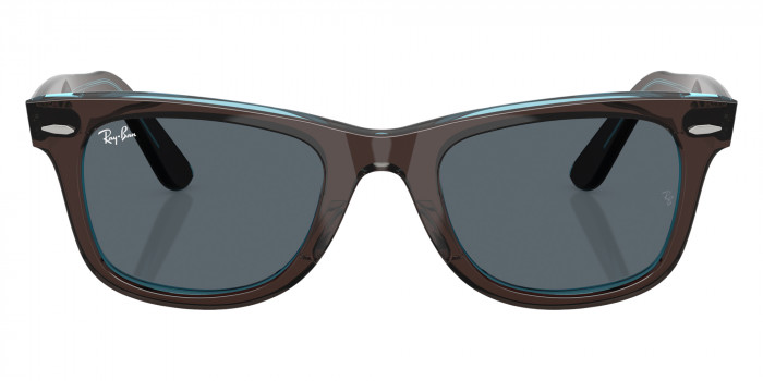 Ray-Ban™ RB2140 Original Wayfarer Classic 1446R5 50 - Brown on Transparent Blue