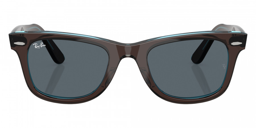 Ray-Ban™ RB2140 Original Wayfarer Classic 1446R5 50 - Brown on Transparent Blue