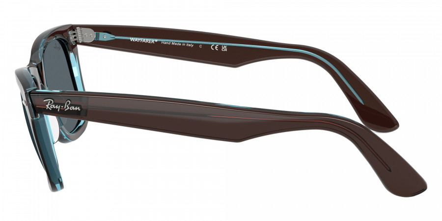 Color: Brown on Transparent Blue (1446R5) - Ray-Ban RB21401446R550