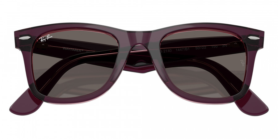 Color: Violet on Transparent Pink (1447B1) - Ray-Ban RB21401447B150