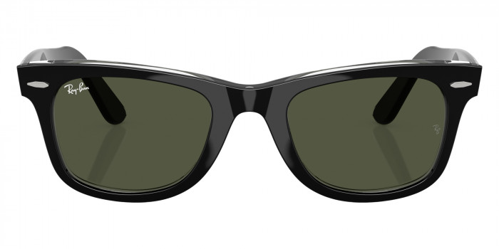 Ray-Ban™ RB2140F Original Wayfarer Classic 129431 52 - Black on Transparent