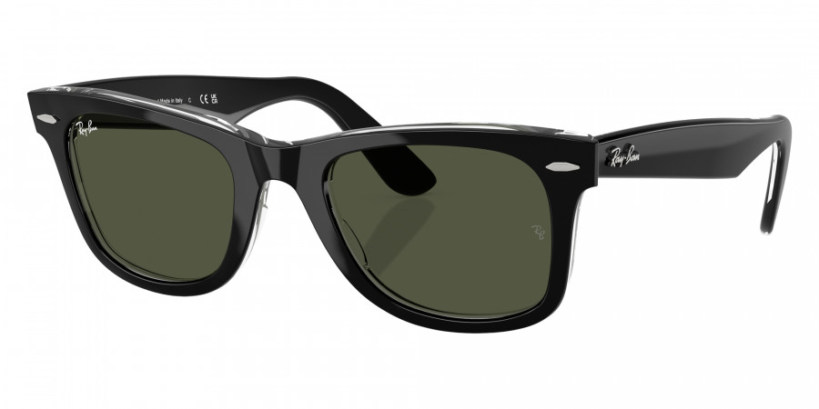 Color: Black on Transparent (129431) - Ray-Ban RB2140F12943152