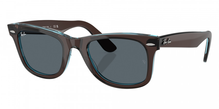 Color: Brown on Transparent Blue (1446R5) - Ray-Ban RB2140F1446R552